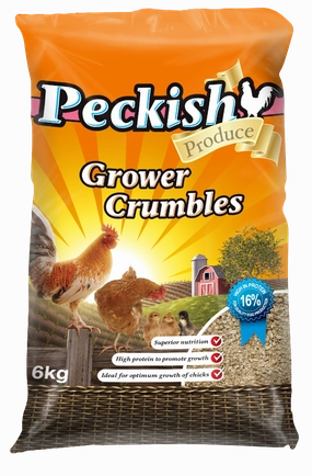 Peckish - Poultry Grower Crumbles (6kg)