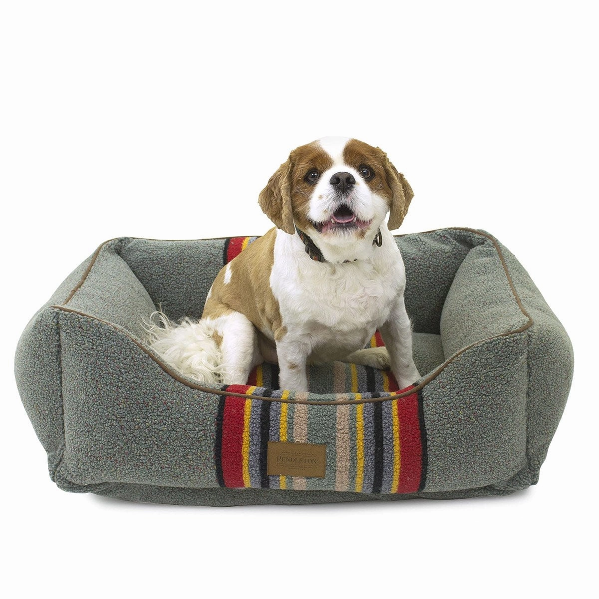 Pendleton Kuddler Dog Bed Vintage Camp Heather Green
