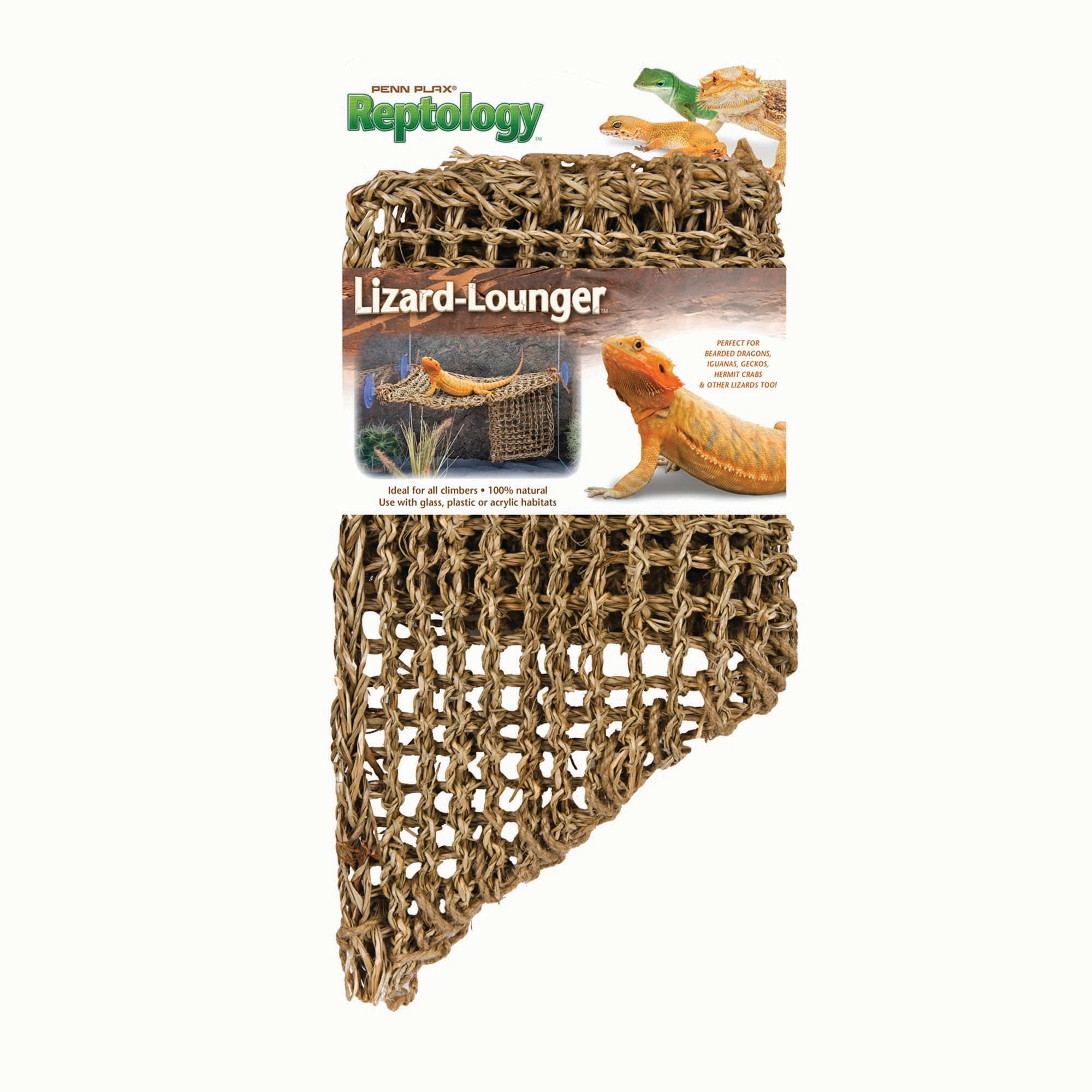 Penn-Plax Reptology Lizard Lounger Corner Triangle with Ladder - Large