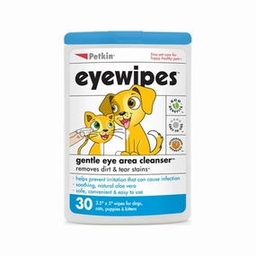 Petkin Eye Wipes for Dogs & Cats
