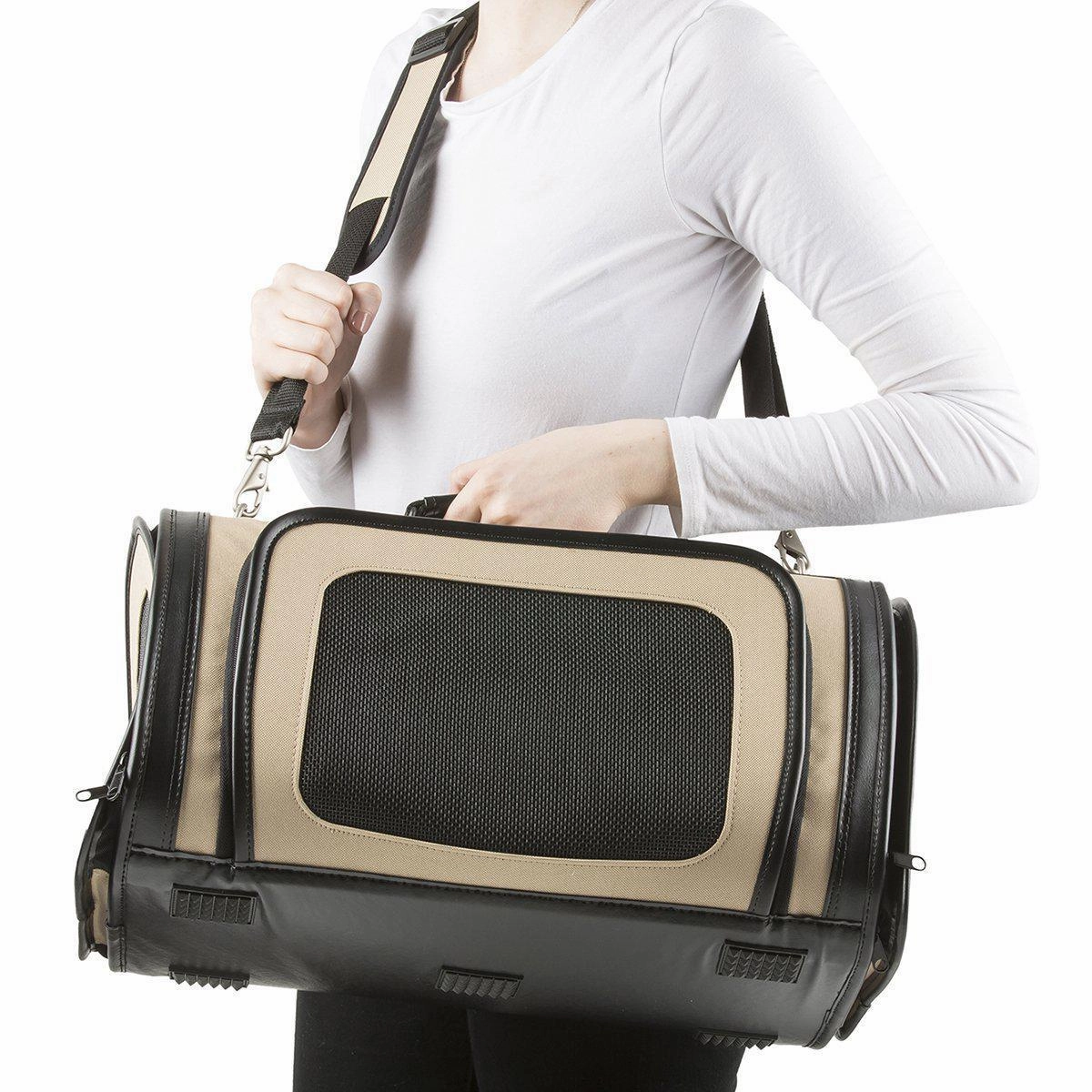 Petote Kelle Dog Carrier Khaki