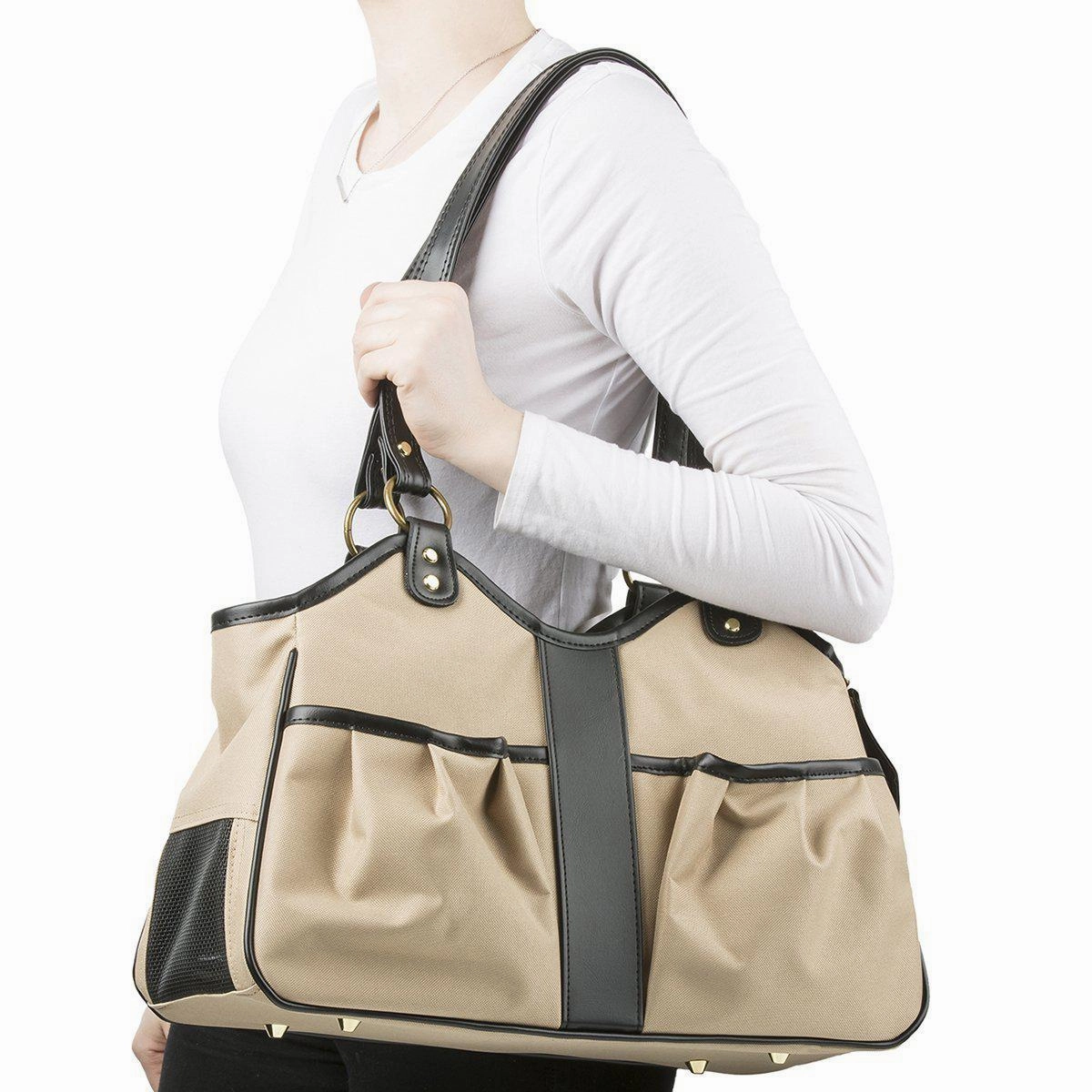 Petote Metro Dog Carrier Khaki
