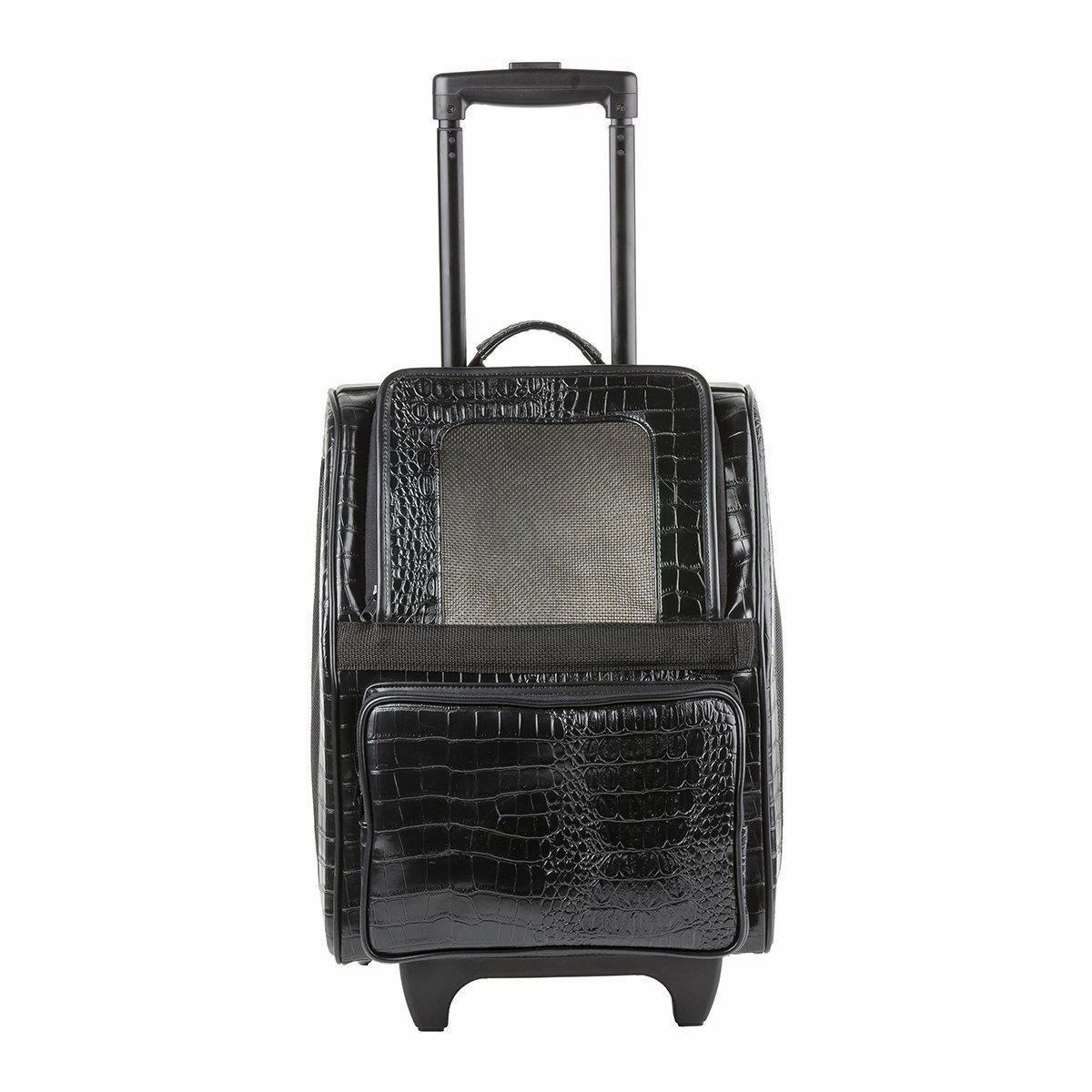 Petote Rio Dog Carrier Black Croco