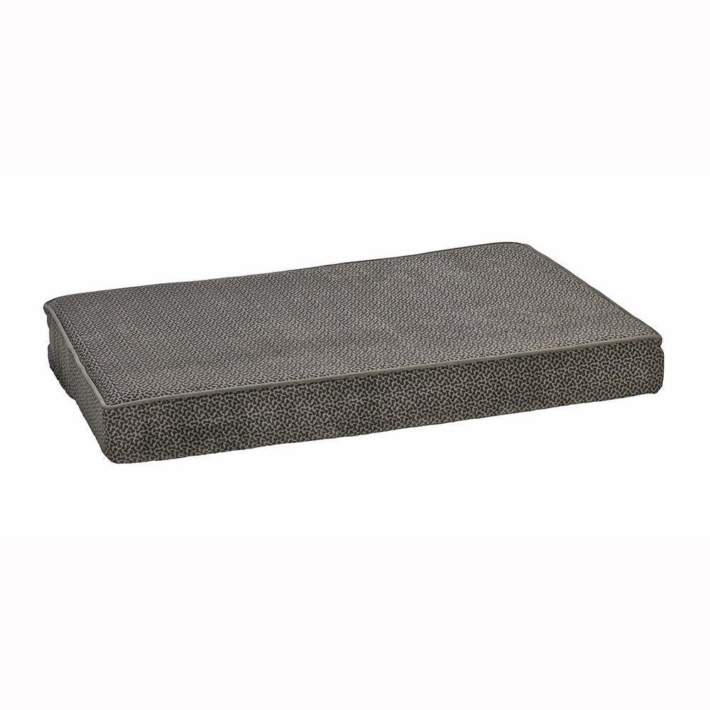 Pewter Bones Microvelvet Isotonic Memory Foam Dog Bed