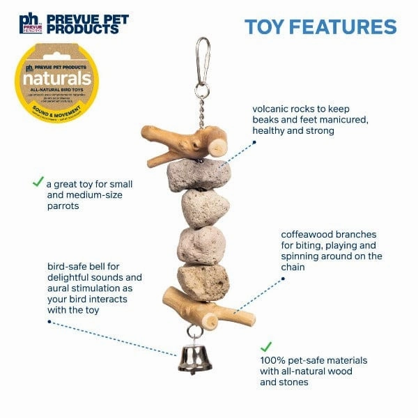 Prevue Pet Products Block Rock Bird Toy