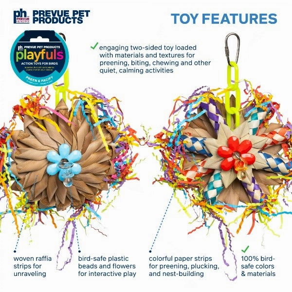 Prevue Pet Products Preening Wheel Bird Toy