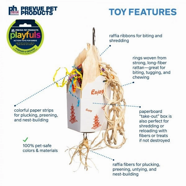 Prevue Pet Products Takeout Bird Toy