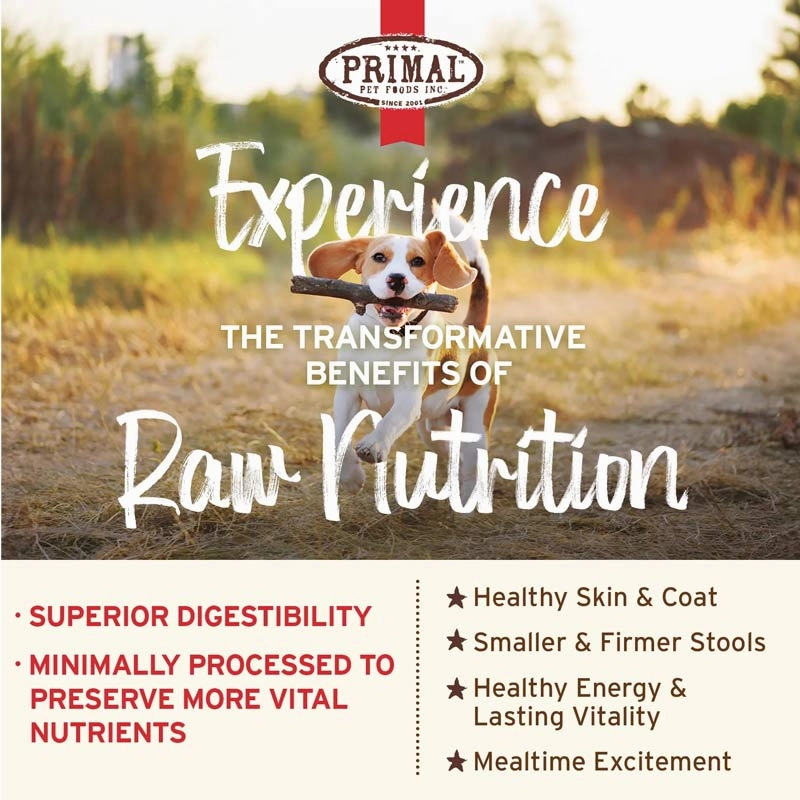 PRIMAL Pronto Frozen Raw Scoopable Turkey & Sardine Recipe for Dogs