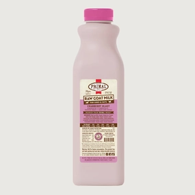 PRIMAL Raw Goat Milk Cranberry Blast Recipe for Dogs and Cats