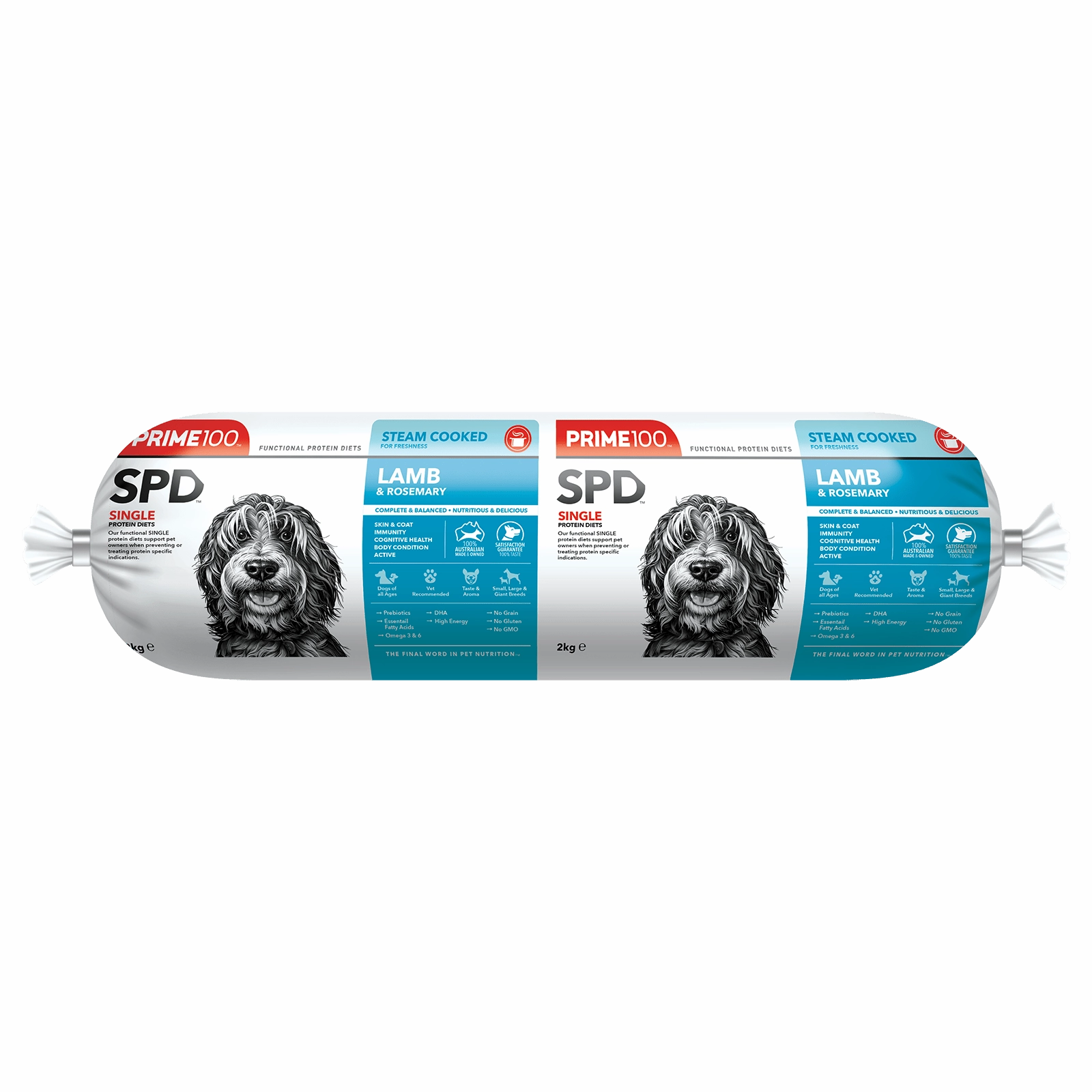 Prime100 Dog Food Roll SPD Lamb & Rosemary