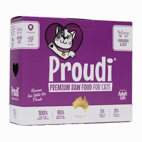 Proudi Frozen Cat Food Kangaroo & Beef