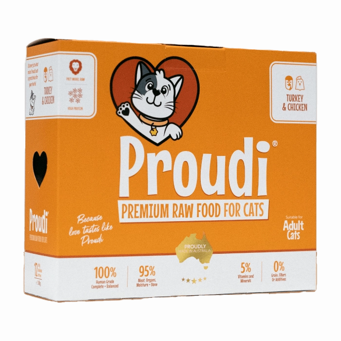 Proudi Frozen Cat Food Turkey & Chicken