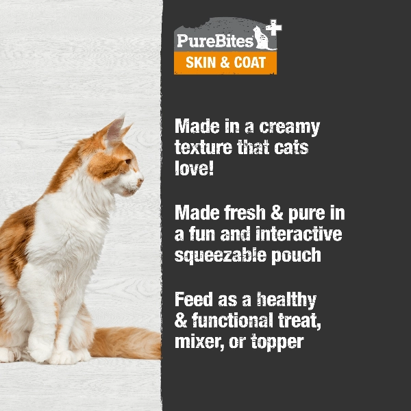 PureBites  Squeezables For Cats; Skin & Coat