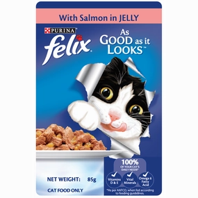 Purina Cat Felix Salmon in Jelly 85g