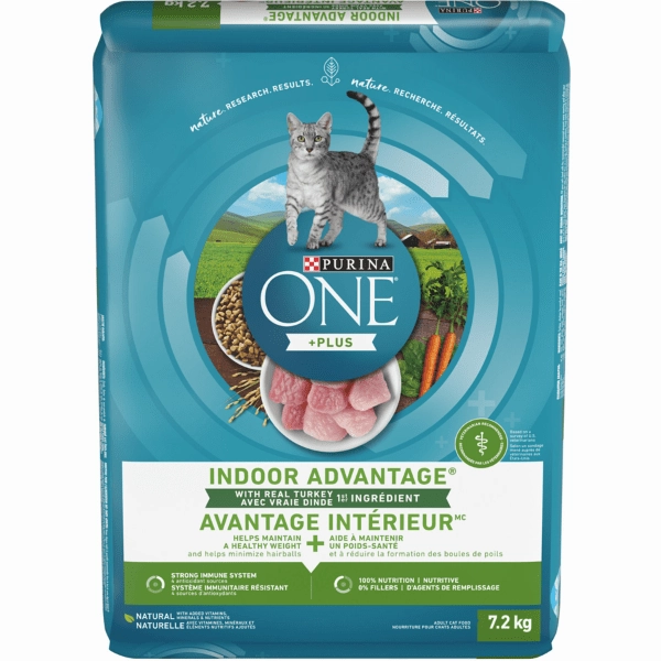 Purina ONE  Plus Indoor Advantage Real Turkey Dry Cat Food