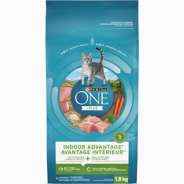 Purina ONE  Plus Indoor Advantage Real Turkey Dry Cat Food