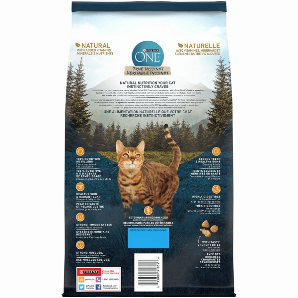 Purina ONE True Instinct Grain Free Real Chicken Dry Cat Food, 1.45kg
