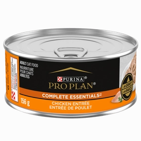 Purina Pro Plan Complete Essentials Chicken Entre in Gravy Canned Cat Food, 156g