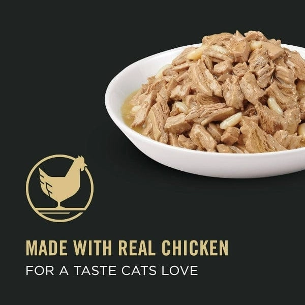 Purina Pro Plan Complete Essentials Chicken Entre in Gravy Canned Cat Food, 156g