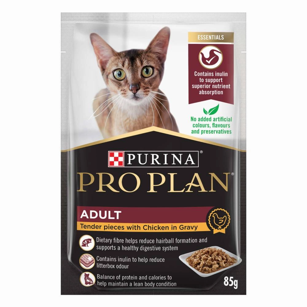 Purina Pro Plan Feline - Adult Chicken in Gravy Wet Pouch 85g