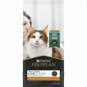 Purina Pro Plan LiveClear Allergen Reducing Chicken & Rice Adult Dry Cat Food, 7 lb