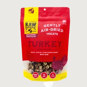 RAW DYNAMIC Air-Dried Free Range Turkey Treat for Dogs & Cats