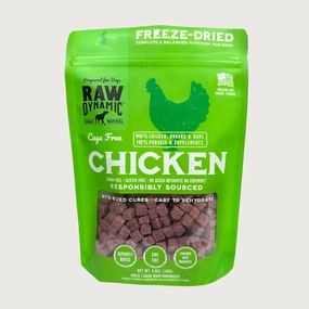 RAW DYNAMIC Freeze-Dried Raw Cage Free Chicken Recipe for Dogs