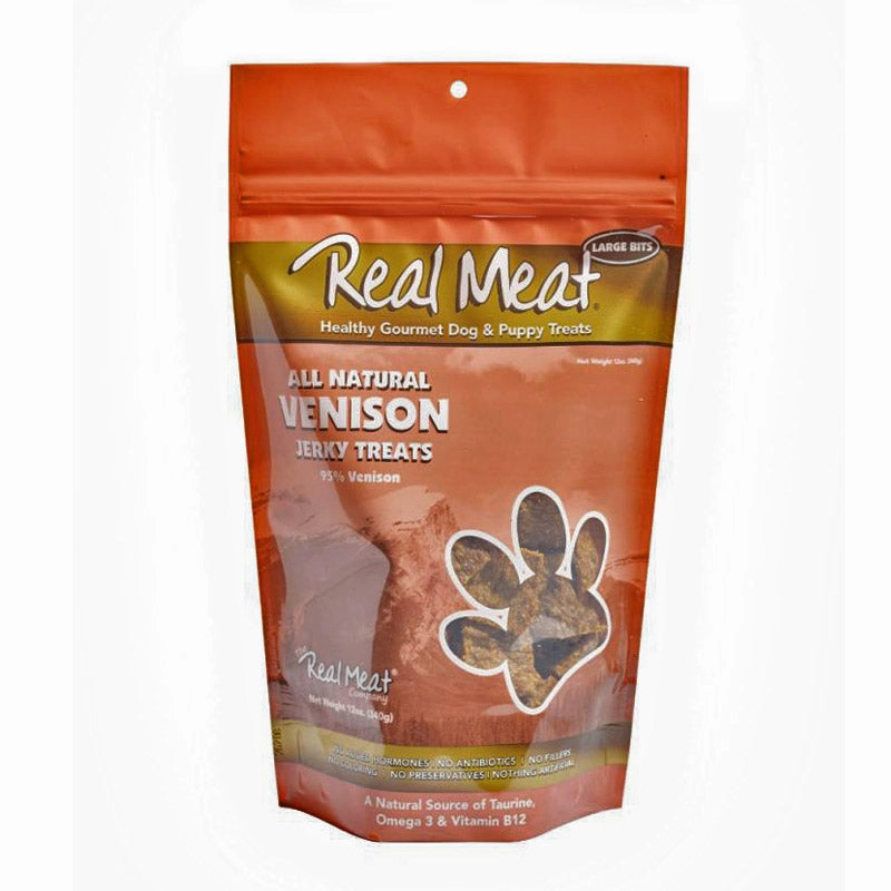 REAL MEAT Venison Jerky Treats for Dogs