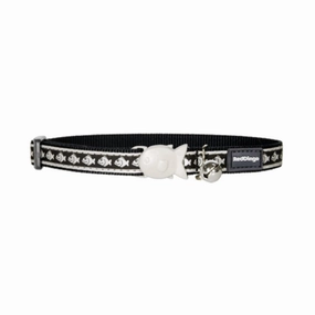 Red Dingo Cat Reflective Collar Black