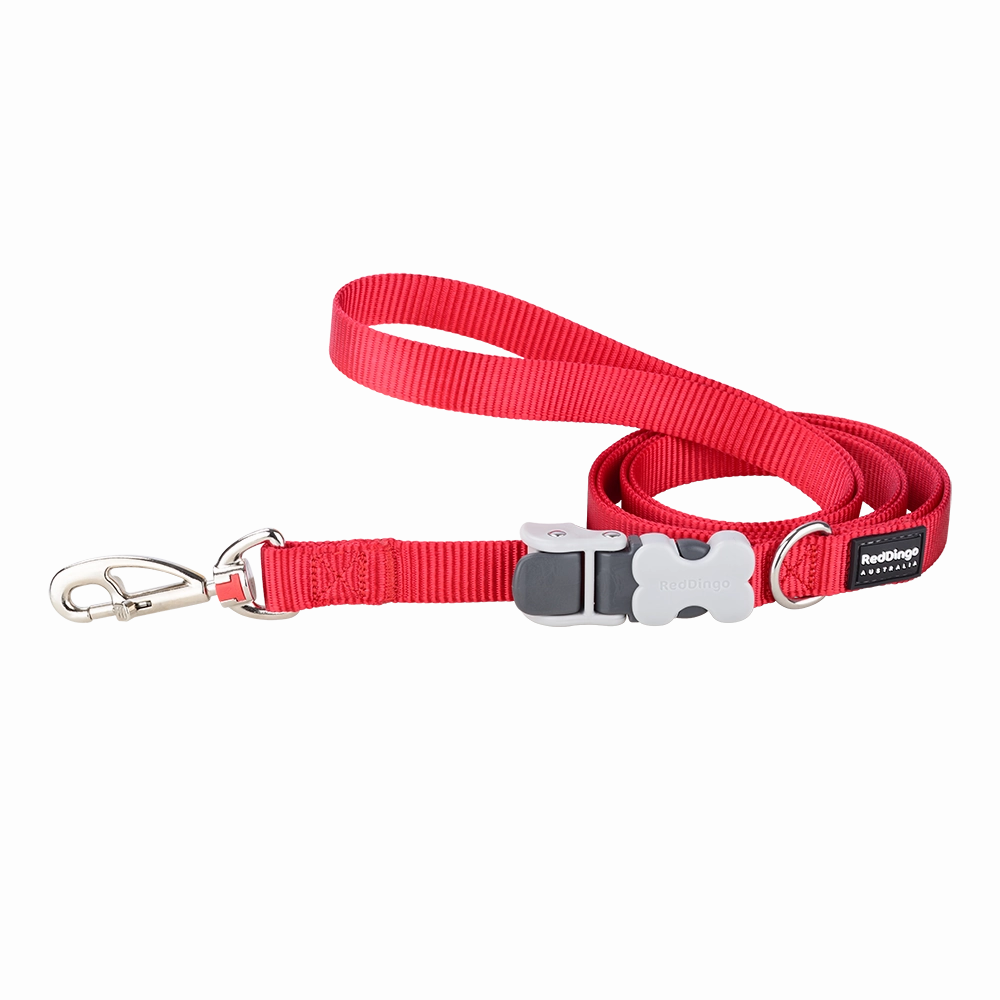 Red Dingo Dog Super Lead Classic Red 15mm