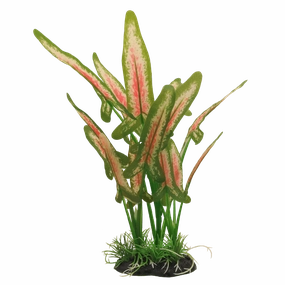 Repti Gear Silk Plant Green & Orange Cryptocoryne 30cm