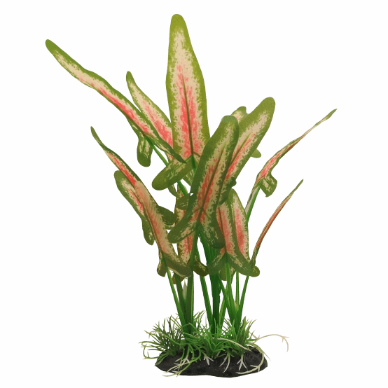 Repti Gear Silk Plant Green & Orange Cryptocoryne 30cm