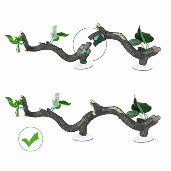 Reptizoo 3 Piece Connectable Branches