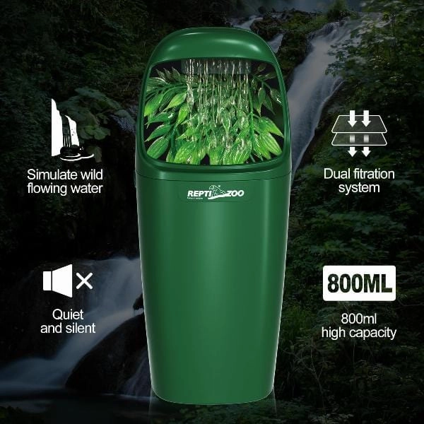 Reptizoo Reptile Waterfall Drinking Fountain