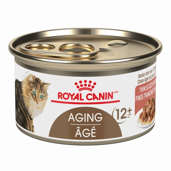 Royal Canin Aging 12  Thin Slices in Gravy Canned Cat Food, 85g
