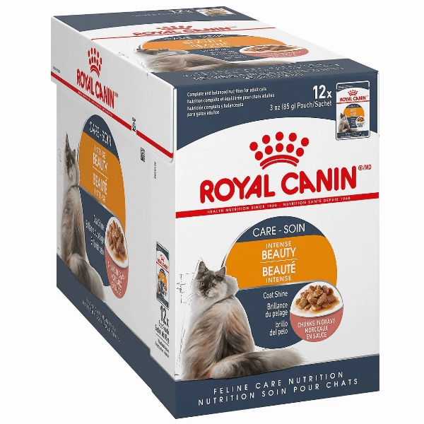 Royal Canin Hair & Skin Care Chunks in Gravy Adult Cat Food Pouch