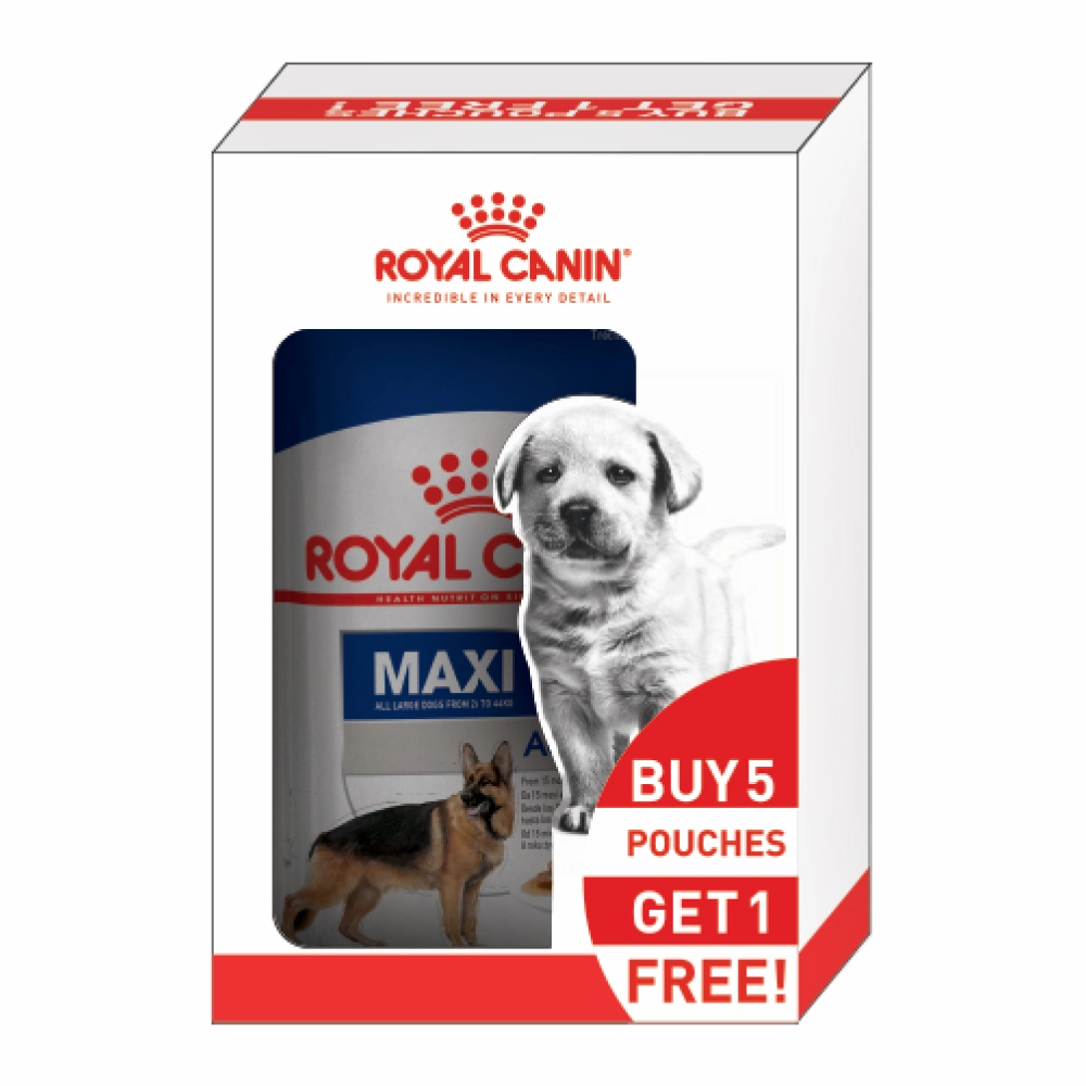 Royal Canin Maxi Adult Dog Dry and Wet Food Combo