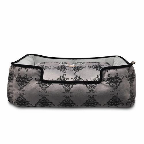 Royal Crest Lounge Dog Bed Ivory Black/Cool Grey