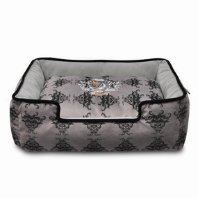 Royal Crest Lounge Dog Bed Ivory Black/Cool Grey