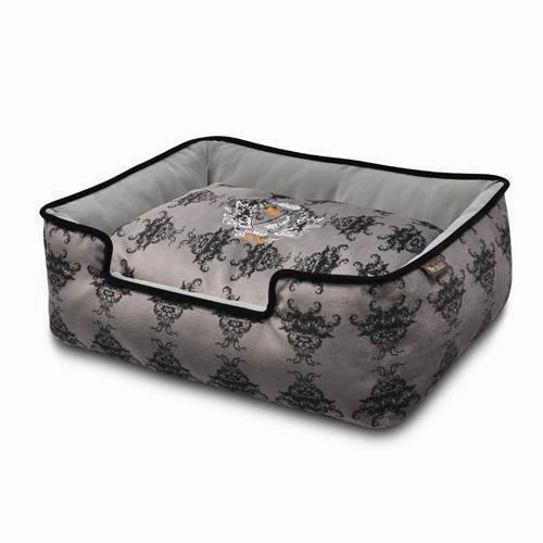 Royal Crest Lounge Dog Bed Ivory Black/Cool Grey