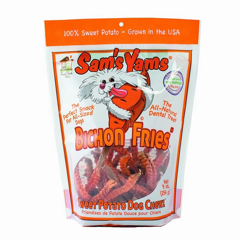 SAM'S YAMS Bichon Fries Sweet Potato Chew Treat for Dogs