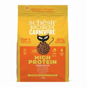 Schesir Cat Born Carnivore Baked Dry Recipe Chicken with Egg 1.25kg