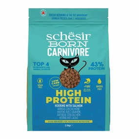 Schesir Cat Born Carnivore Baked Dry Recipe Herring with Salmon 2.5 kg
