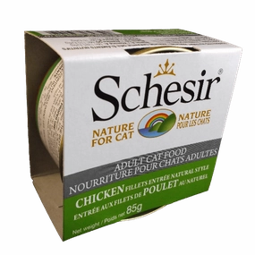 Schesir Chicken Fillets Entre Natural Style Adult Wet Cat Food