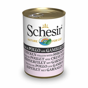 Schesir Nature Chicken Fillets with Shrimps for Cats 140g