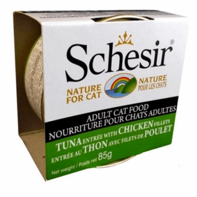 Schesir Tuna Entre with Chicken Fillets in Jelly Adult Wet Cat Food
