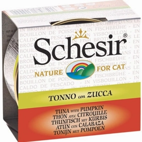 Schesir Tuna with Pumpkin in Fish Broth Adult Wet Cat Food