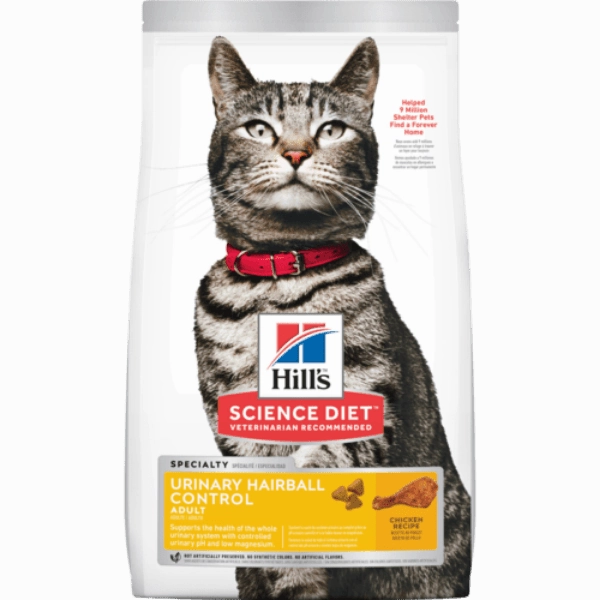 Science Diet Adult Urinary Hairball Control Chicken Recipe Dry Cat Food