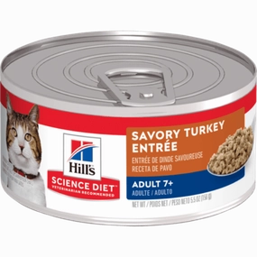Science Diet Savory Turkey Entree Adult 7  Canned Cat Food
