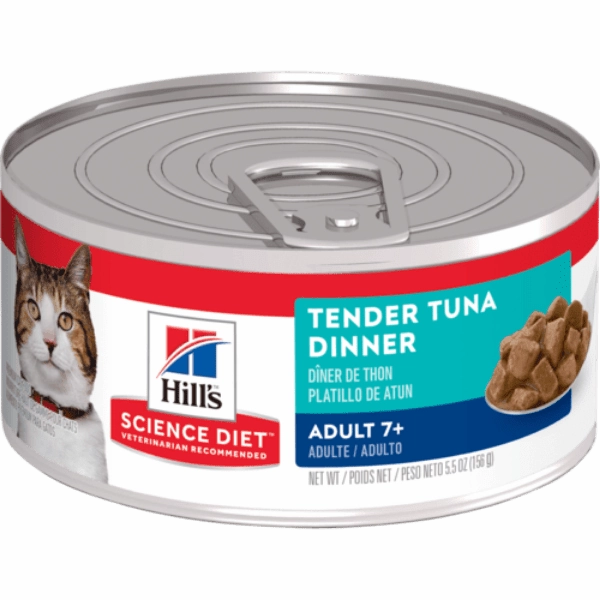 Science Diet Tender Tuna Dinner Adult 7  Canned Cat Food, 5.5oz